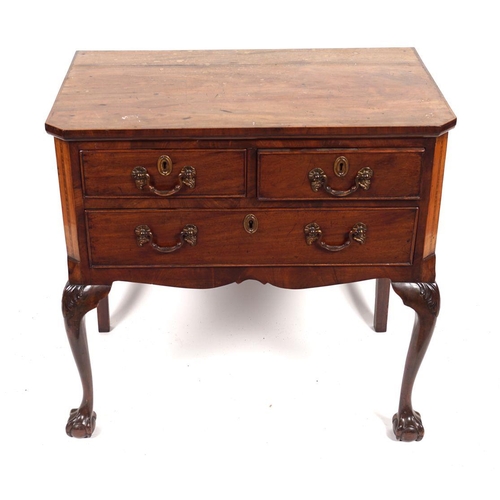 581 - GEORGE III MAHOGANY CHEST