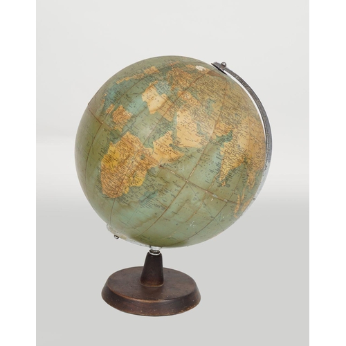 187 - TERRESTRIAL GLOBE ON STAND