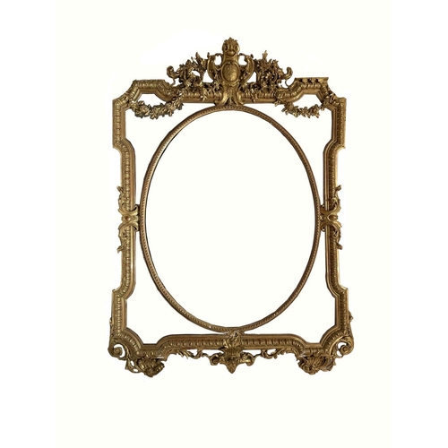 68 - 19TH-CENTURY GILT FRAMED MIRROR