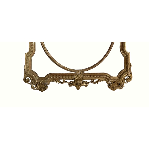 68 - 19TH-CENTURY GILT FRAMED MIRROR