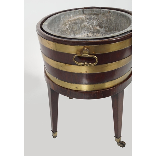 220 - 18TH-CENTURY MAHOGANY WINE COOLER