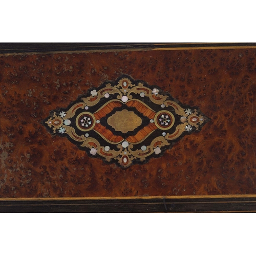 224 - 19TH-CENTURY AMBOYNA CASED MUSIC BOX