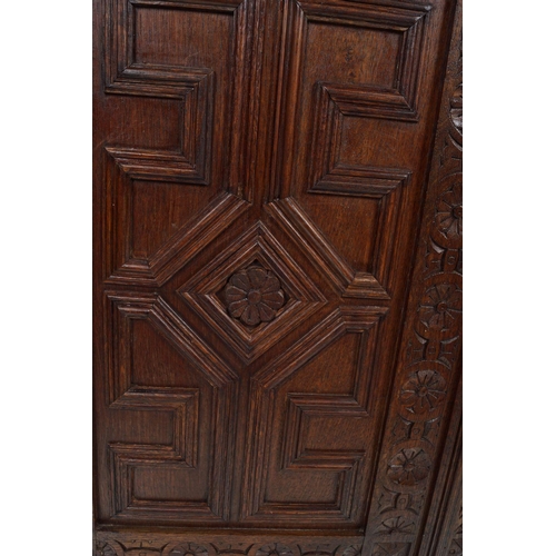 256 - 19TH-CENTURY CARVED OAK COURT CUPBOARD