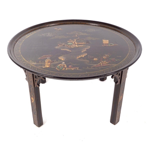 305 - EDWARDIAN LACQUERED COFFEE TABLE