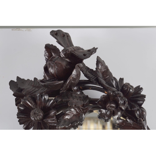 311 - 19TH-CENTURY CARVED CHERUB MOUNTED EASEL MIRROR