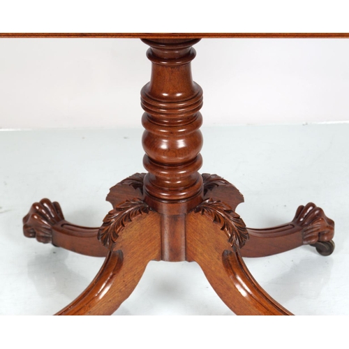 339 - REGENCY MAHOGANY & CROSSBANDED GAMES TABLE