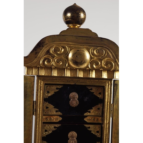 350 - 19TH-CENTURY JAPANESE LACQUERED SHRINE CABINET