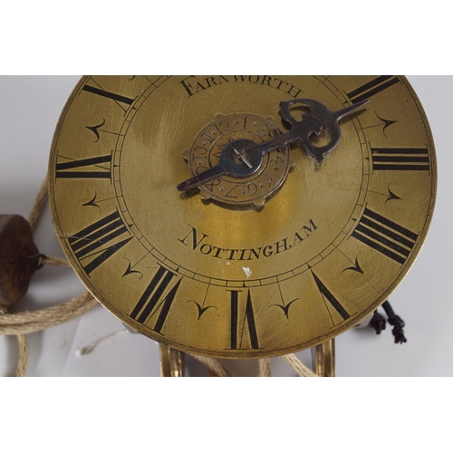 365 - 18TH-CENTURY BRASS WALL CLOCK