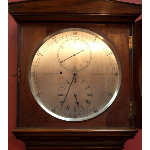 373 - 19TH-CENTURY FLOOR STANDING REGULATOR CLOCK