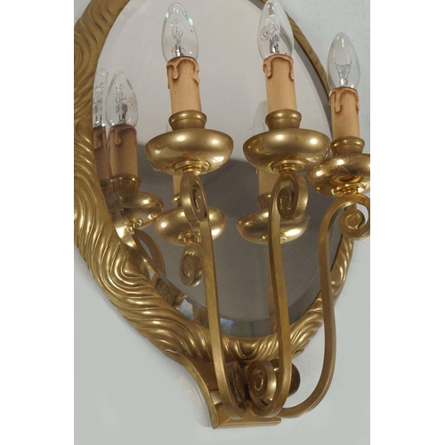 423 - PAIR OF ART DECO WALL MIRRORS