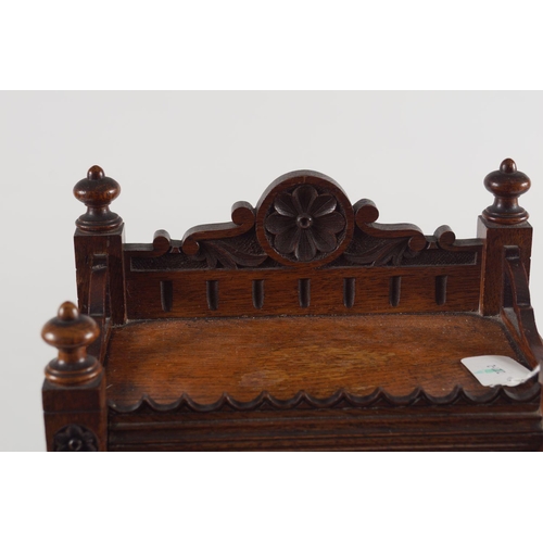 493 - 19TH-CENTURY OAK CASE BRACKET CLOCK