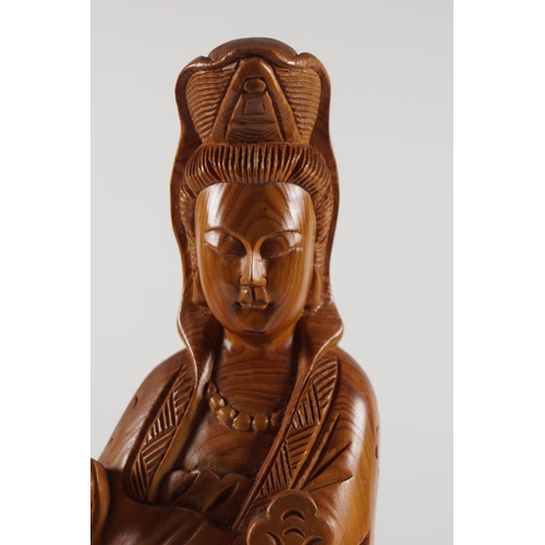 494 - CHINESE CARVED WOOD SCULPTURE