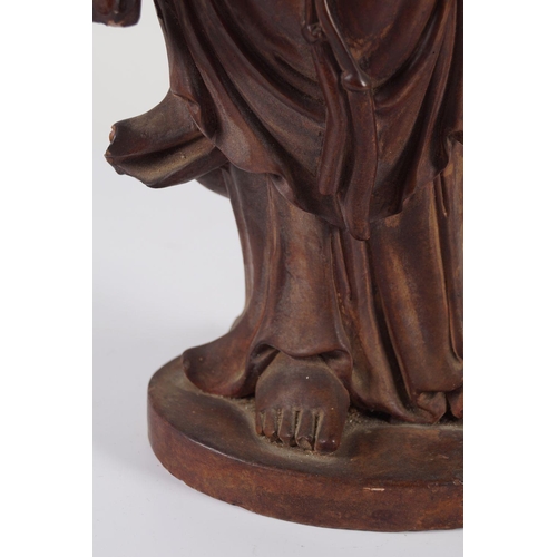 512 - CHINESE QING CARVED WOOD FIGURE