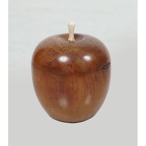 531 - CARVED WOOD TEA CADDY