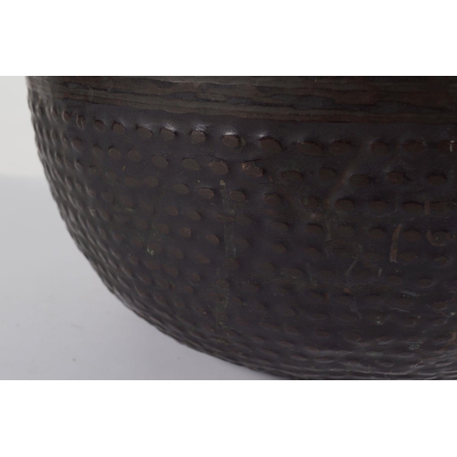 60 - LARGE 19TH-CENTURY TIBETAN BRONZE SINGING BOWL