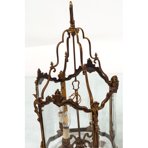 97 - PAIR 19TH-CENTURY ORMOLU HALL LANTERNS