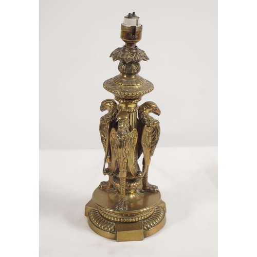 15 - 19TH-CENTURY BRASS TABLE LAMP