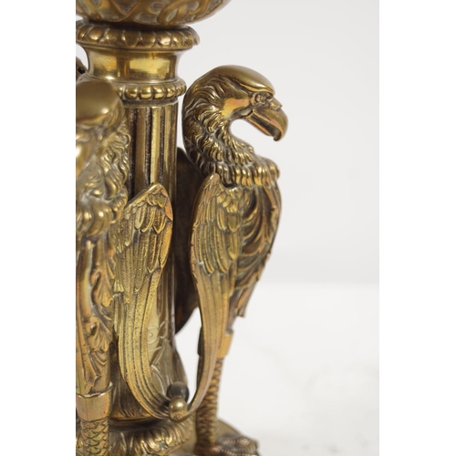 15 - 19TH-CENTURY BRASS TABLE LAMP