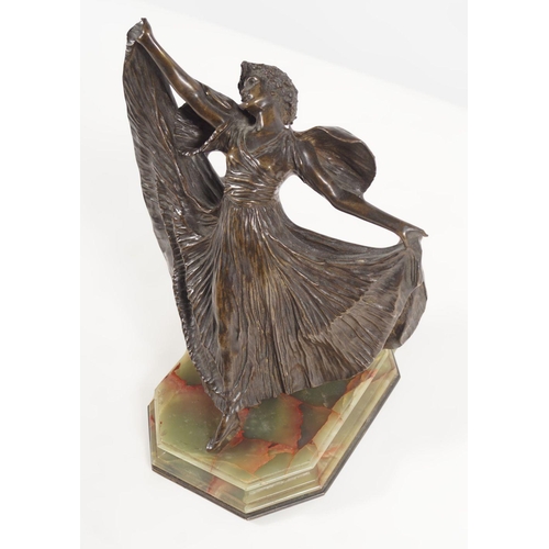 21 - ART NOUVEAU BRONZE SCULPTURE