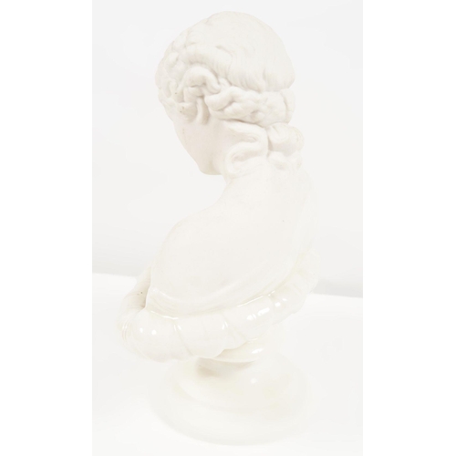 22 - 2ND PERIOD BELLEEK BUST OF CLYTIE 1891-1926