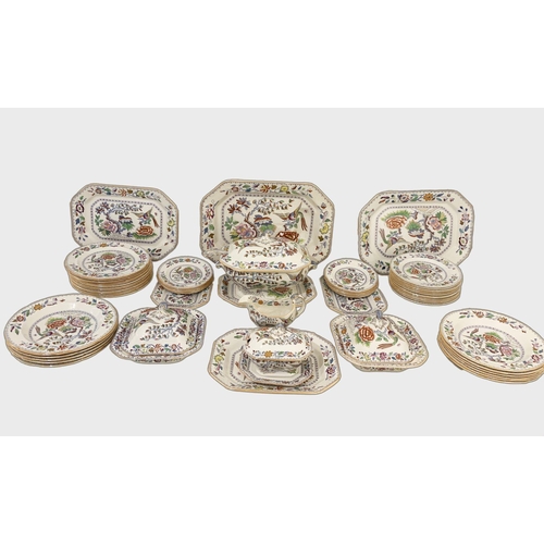 4 - 62 PIECE MASON'S IRONSTONE DINNER SERVICE