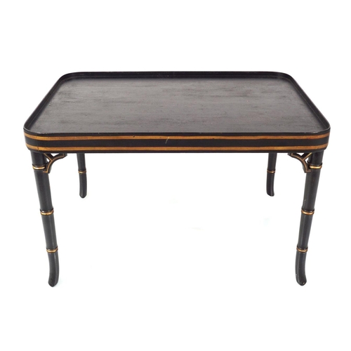 6 - 19TH-CENTURY LACQUERED COFFEE TABLE