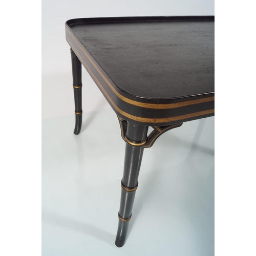 6 - 19TH-CENTURY LACQUERED COFFEE TABLE