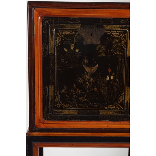 601 - 19TH-CENTURY JAPANESE LACQUERED CABINET