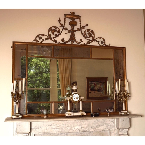 795 - GEORGE III GILT FRAMED OVERMANTLE