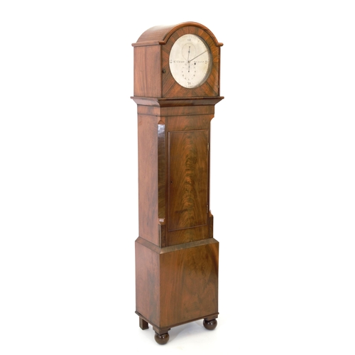 10 - REGENCY MAHOGANY REGULATOR CLOCK