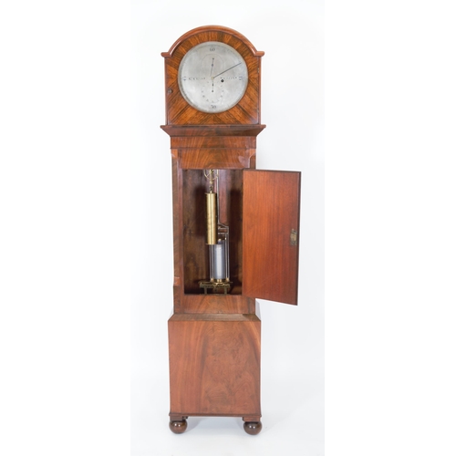 10 - REGENCY MAHOGANY REGULATOR CLOCK