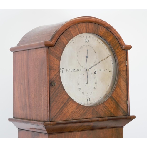 10 - REGENCY MAHOGANY REGULATOR CLOCK