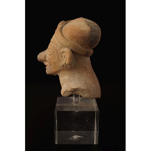 108 - PRE-COLUMBIAN FRAGMENTARY TERRACOTTA BUST