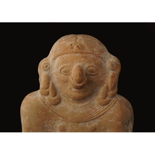 111 - PRE-COLUMBIAN TERRACOTTA FRAGMENTARY BUST