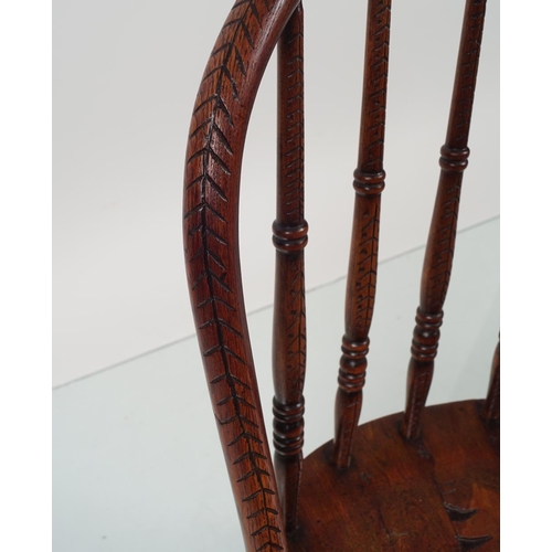 118 - 19TH-CENTURY SAILOR ART CARVED CHAIR