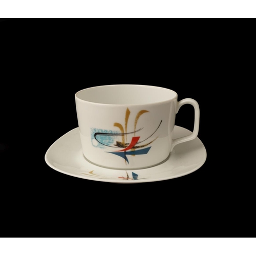 18 - GEORGES BOYER CUP AND SAUCER CIRCA 1960