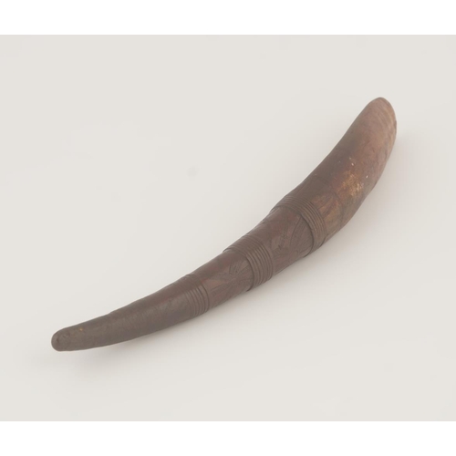 42 - LATE 19TH-CENTURY ETHIOPIAN CARVED HORN SPOON