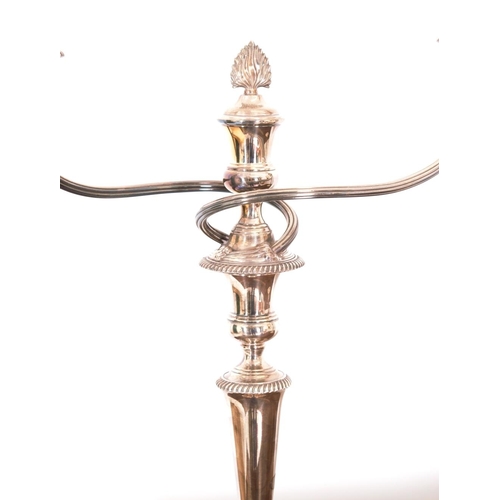 48 - DRAMATIC PAIR OF GEORGE III SHEFFIELD CANDELABRAS