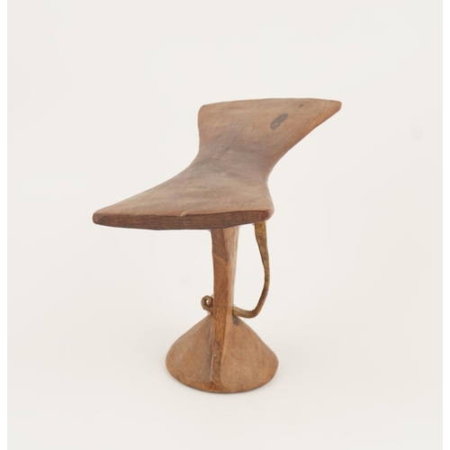 57 - CARVED HARDWOOD HEADREST