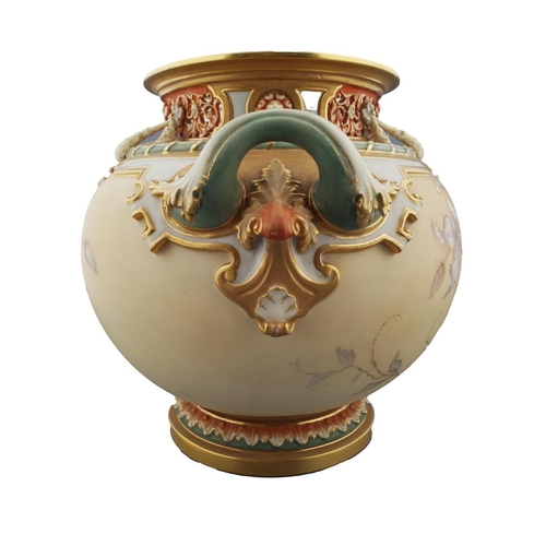 6 - ROYAL WORCESTER PORCELAIN URN