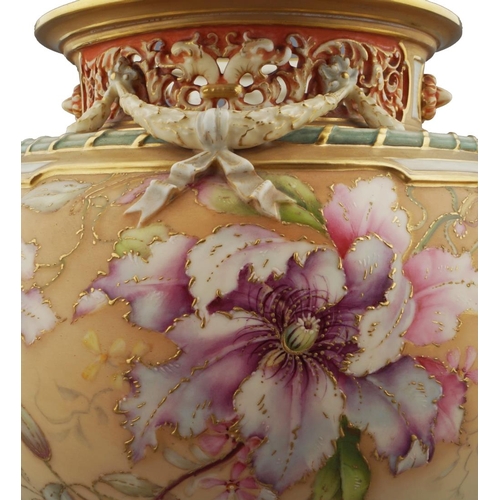 6 - ROYAL WORCESTER PORCELAIN URN