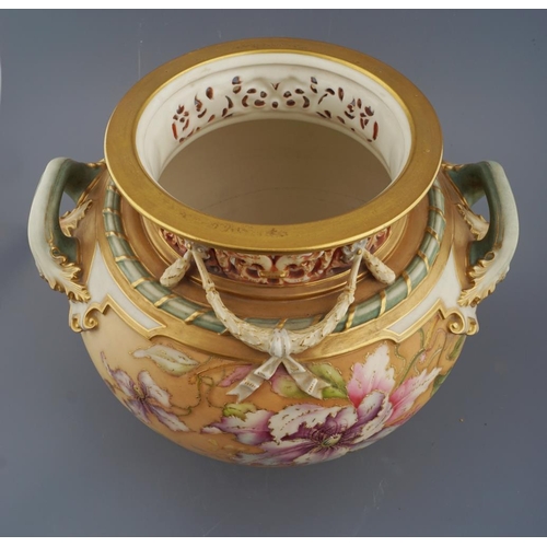 6 - ROYAL WORCESTER PORCELAIN URN