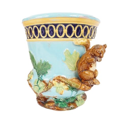 97 - 19TH-CENTURY MINTON MAJOLICA JARDINIERE