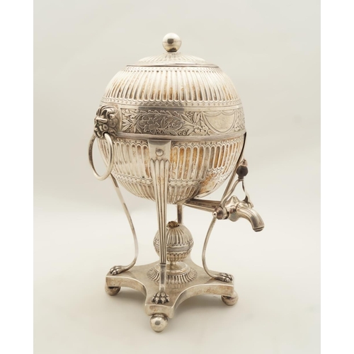 1155 - LATE 18TH-CENTURY DANISH SILVER TEA URN