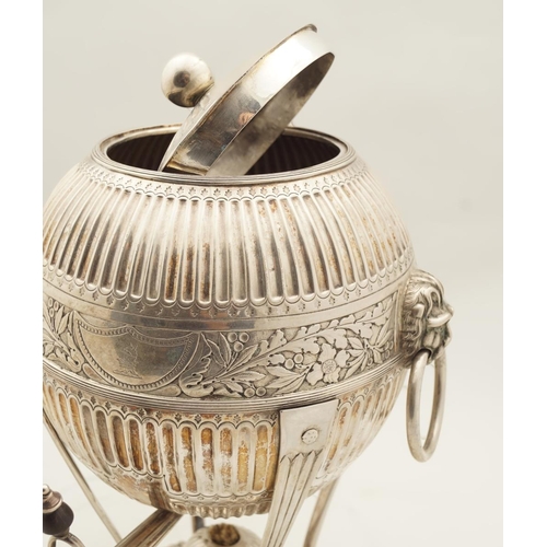 1155 - LATE 18TH-CENTURY DANISH SILVER TEA URN