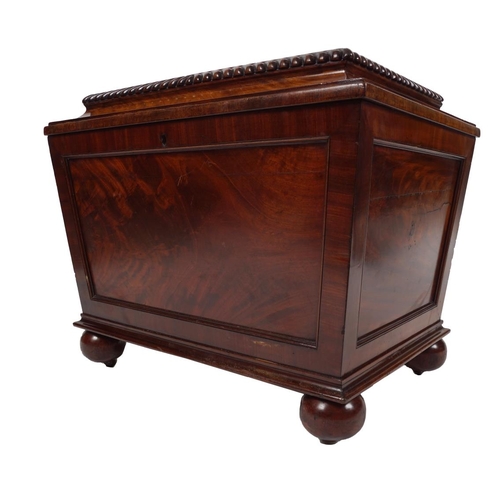 14 - 19TH-CENTURY IRISH MAHOGANY CELLARETTE