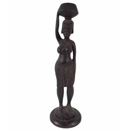 16 - EARLY AFRICAN CARVED WOOD FIGURE