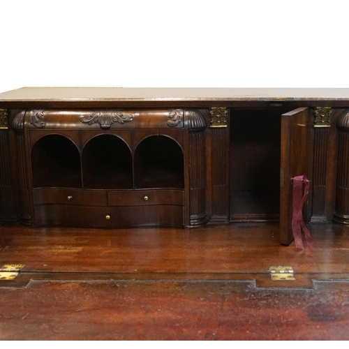 17 - GEORGE III MAHOGANY WRITING BUREAU