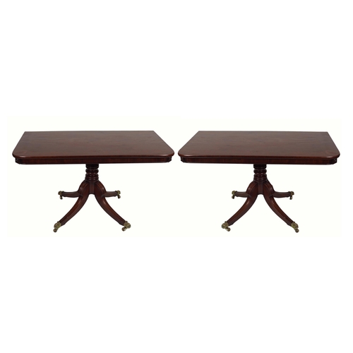 218 - PAIR REGENCY MAHOGANY SIDE TABLES