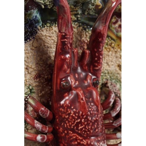 223 - MAJOLICA LOBSTER DISH